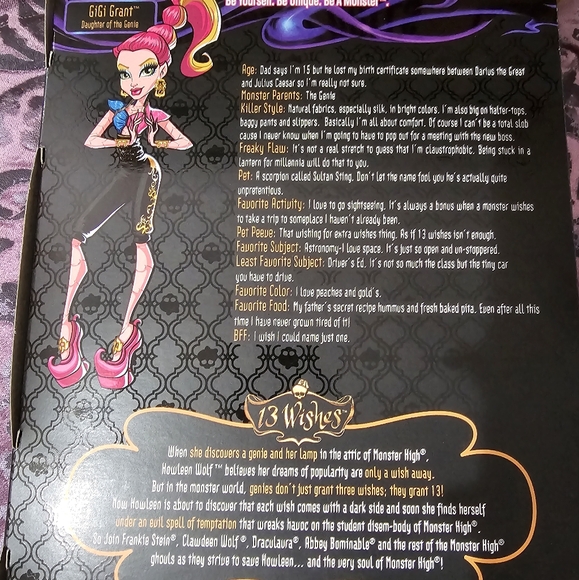 Monster High 13 Wishes Gigi Grant - Picture 3 of 3